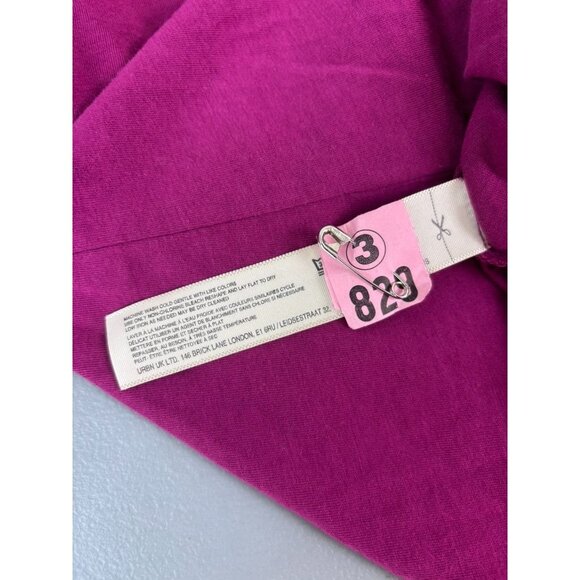 By‎ Anthropologie women's medium mulberry mock neck long sleeve top casual - Picture 8 of 9